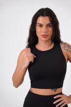 JET BLACK SPORT BRA