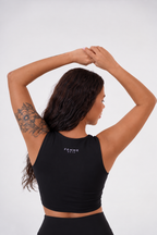 JET BLACK SPORT BRA