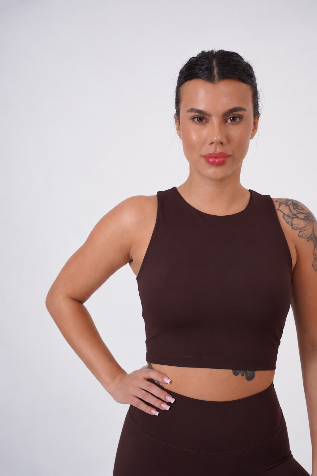 CHOCOLATE BROWN SPORT BRA
