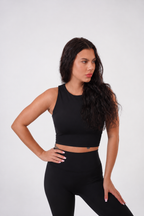 JET BLACK SPORT BRA